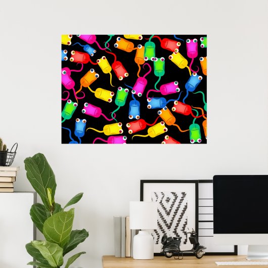 Achtergrond computermuis poster (Thuiskantoor)