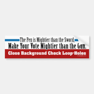 Achtergrond controleren bumpersticker