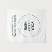 Achtergrond Custom Business Logo Tekst toevoegen S Wandkleed (Voorkant (horizontaal))