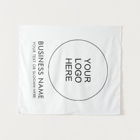 Achtergrond Custom Business Logo Tekst toevoegen S Wandkleed (Voorkant (horizontaal))