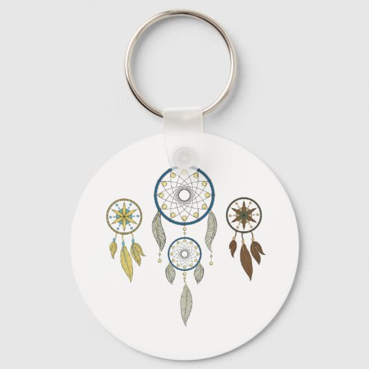 Achtergrond Dream Catchers Sleutelhanger (Voorkant)