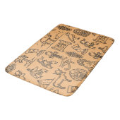 Achtergrond Egyptisch Hieroglyphic-symbool Badmat (Gekanteld)