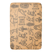 Achtergrond Egyptisch Hieroglyphic-symbool Badmat (Voorkant Verticaal)
