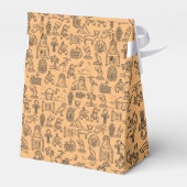 Achtergrond Egyptisch Hieroglyphic-symbool Bedankdoosjes (Achterkant)