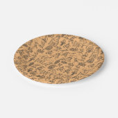 Achtergrond Egyptisch Hieroglyphic-symbool Papieren Bordje (Gekanteld)