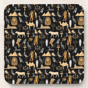 Achtergrond Egyptisch Symboolsymbool Bier Onderzetter
