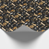 Achtergrond Egyptisch Symboolsymbool Cadeaupapier (Hoek)