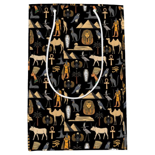 Achtergrond Egyptisch Symboolsymbool Medium Cadeauzakje (Voorkant)