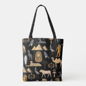 Achtergrond Egyptisch Symboolsymbool Tote Bag (Achterkant)