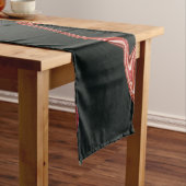 Achtergrond Elegant Black Marble Texble Korte Tafelloper (Voorbeeld)