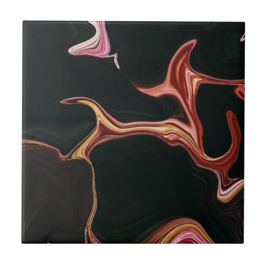 Achtergrond Elegant Black Marble Texble Tegeltje (Voorkant)