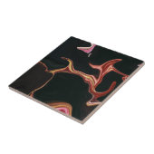 Achtergrond Elegant Black Marble Texble Tegeltje (Zijkant)