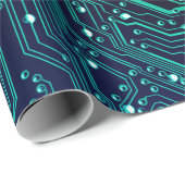 Achtergrond elektronische circuitplaat, abstract,  cadeaupapier (Rol Hoek)