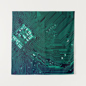 Achtergrond elektronische circuitplaat, abstract, wandkleed (Voorkant)