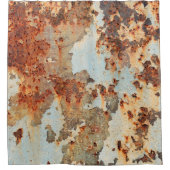 Achtergrond en textuur van het oude roestoppervlak douchegordijn (Voorkant)