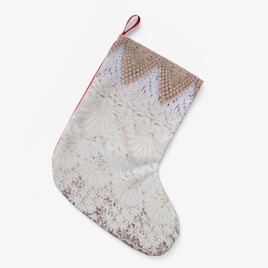 Achtergrond en textuur van loopdoek kleine kerstsok (Voorkant (Hangend))