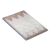 Achtergrond en textuur van loopdoek notitieboek (Rechterzijde)