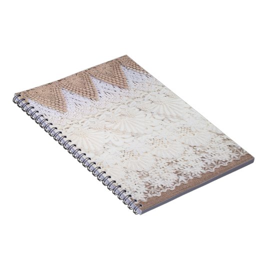 Achtergrond en textuur van loopdoek notitieboek (Rechterzijde)