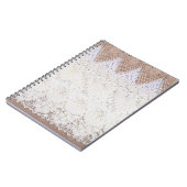 Achtergrond en textuur van loopdoek notitieboek (Linkerzijde)