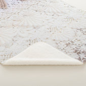 Achtergrond en textuur van loopdoek sherpa deken (3/4)