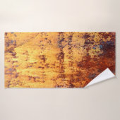 Achtergrond en textuur van oude metalen, ruw ijzer badhanddoek (Badhanddoek)