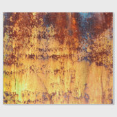 Achtergrond en textuur van oude metalen, ruw ijzer cadeaupapier (Vlak)