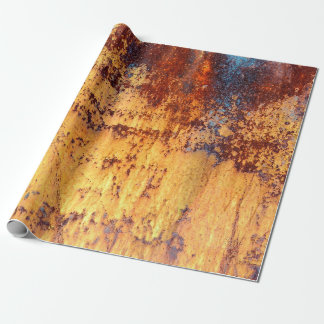 Achtergrond en textuur van oude metalen, ruw ijzer cadeaupapier