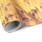 Achtergrond en textuur van oude metalen, ruw ijzer cadeaupapier (Rol Hoek)