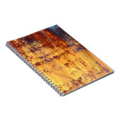 Achtergrond en textuur van oude metalen, ruw ijzer notitieboek (Rechterzijde)