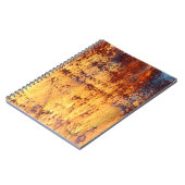 Achtergrond en textuur van oude metalen, ruw ijzer notitieboek (Linkerzijde)