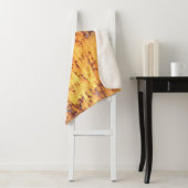 Achtergrond en textuur van oude metalen, ruw ijzer sherpa deken (In situ)