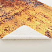 Achtergrond en textuur van oude metalen, ruw ijzer sherpa deken (3/4)