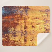 Achtergrond en textuur van oude metalen, ruw ijzer sherpa deken (Voorkant (horizontaal))