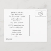 Achtergrond familiereünie Lavender Uitnodiging Briefkaart (Achterkant)