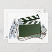 Achtergrond filmrol en klapbord briefkaart (Voorkant / Achterkant)