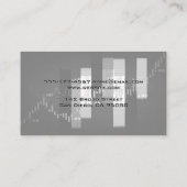 Achtergrond financiële kaarten visitekaartje (Achterkant)