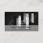 Achtergrond financiële kaarten visitekaartje (Voorkant)