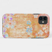 achtergrond floral grunge wall Case-Mate iPhone case (Achterkant (horizontaal))