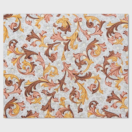  achtergrond - Floral Pattern uit 18e eeuw Cadeaupapier (Vlak)