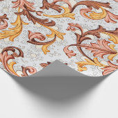  achtergrond - Floral Pattern uit 18e eeuw Cadeaupapier (Hoek)