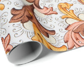  achtergrond - Floral Pattern uit 18e eeuw Cadeaupapier (Rol Hoek)