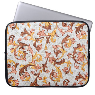  achtergrond - Floral Pattern uit 18e eeuw Laptop Sleeve