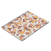 achtergrond - Floral Pattern uit 18e eeuw Notitieboek (Linkerzijde)