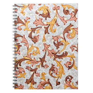 achtergrond - Floral Pattern uit 18e eeuw Notitieboek