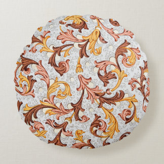  achtergrond - Floral Pattern uit 18e eeuw Rond Kussen