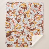  achtergrond - Floral Pattern uit 18e eeuw Sherpa Deken (Voorkant)