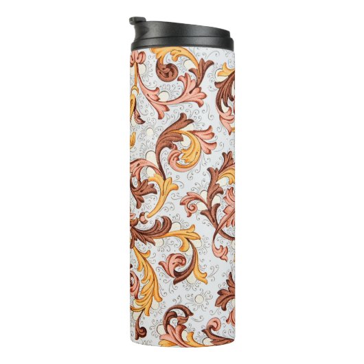  achtergrond - Floral Pattern uit 18e eeuw Thermosbeker (Geroteerd rechts)