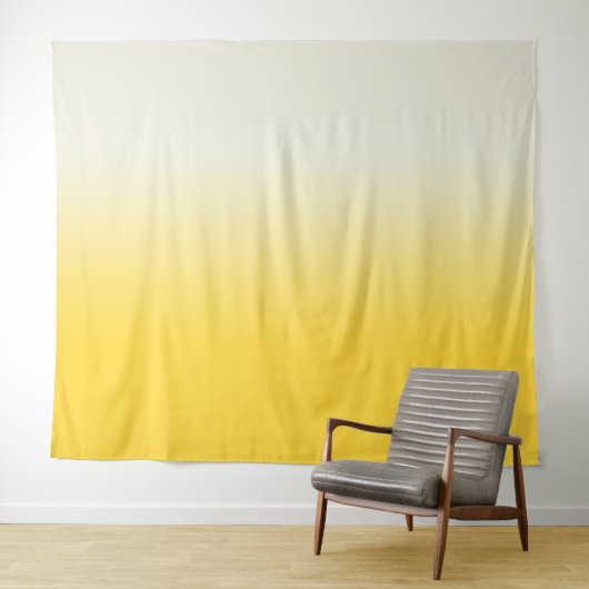 Achtergrond foto Geel/Ivory gradiënt Ombre Wandkleed (In Situ (horizontaal))