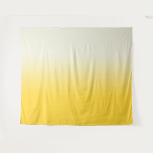 Achtergrond foto Geel/Ivory gradiënt Ombre Wandkleed (Voorkant (horizontaal))