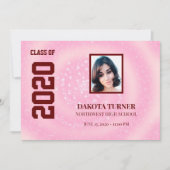 Achtergrond foto roze aankondiging (Voorkant)